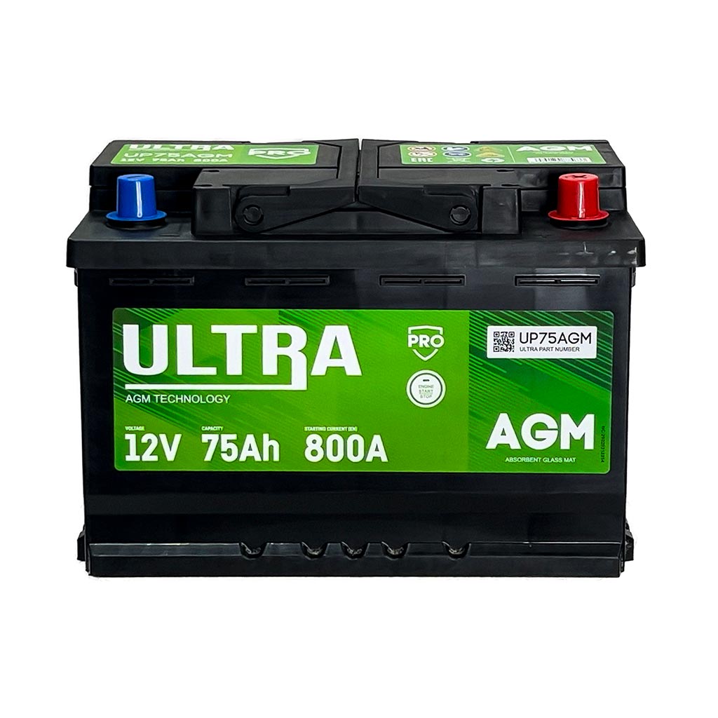 ULTRA PRO AGM (75 A/h), 800A R+